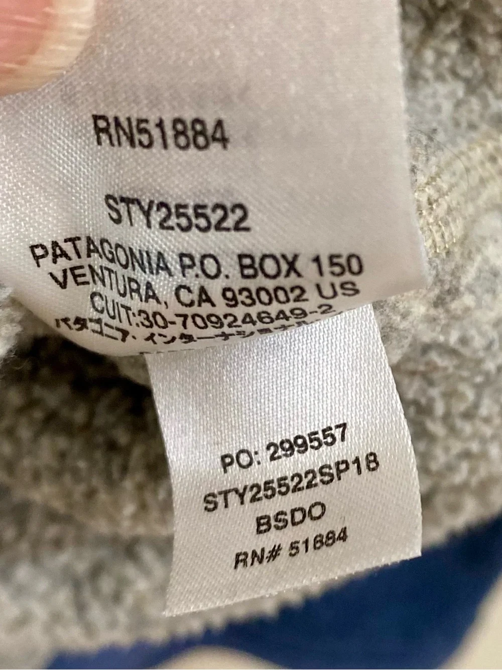 Patagonia Men's Better Sweater 1/4‎ Zip Fleece Pullover Grey Blue Sz L Outdoors